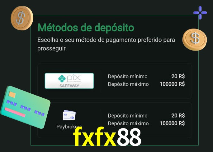 O cassino fxfx88 oferece uma grande variedade de métodos de pagamento